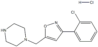 3-(2-Chlorophenyl)-5-(Piperazin-1-Ylmethyl)Isoxazole Hydrochloride Structure