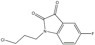 1-(3-chloropropyl)-5-fluoro-2,3-dihydro-1H-indole-2,3-dione Structure