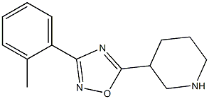 3-(2-methylphenyl)-5-(piperidin-3-yl)-1,2,4-oxadiazole Structure