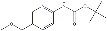 (5-METHOXYMETHYL-PYRIDIN-2-YL)-CARBAMIC ACID TERT-BUTYL ESTER Structure