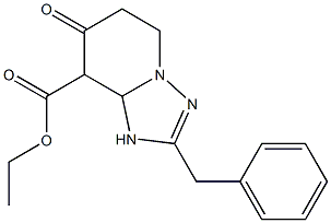 2-BENZYL-7-OXO-1,5,6,7,8,8A-HEXAHYDRO-[1,2,4]TRIAZOLO[1,5-A]PYRIDINE-8-CARBOXYLIC ACID ETHYL ESTER Structure