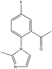 1-[5-fluoro-2-(2-methyl-1H-imidazol-1-yl)phenyl]ethan-1-one Structure