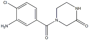 4-(3-amino-4-chlorobenzoyl)piperazin-2-one Structure