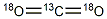 Carbon-13C  dioxide-18O2 Structure