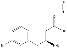 (S)-3-Amino-4-(3-bromo-phenyl)-butyric acid-HCl Structure