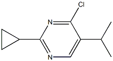 4-chloro-2-cyclopropyl-5-(1-methylethyl)pyrimidine Structure