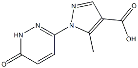 5-METHYL-1-(6-OXO-1,6-DIHYDROPYRIDAZIN-3-YL)-1H-PYRAZOLE-4-CARBOXYLIC ACID Structure