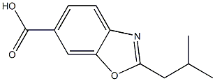 2-ISOBUTYLBENZO[D]OXAZOLE-6-CARBOXYLIC ACID Structure