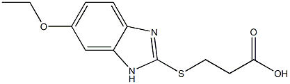 3-[(6-ethoxy-1H-benzimidazol-2-yl)thio]propanoic acid Structure