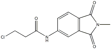 3-chloro-N-(2-methyl-1,3-dioxo-2,3-dihydro-1H-isoindol-5-yl)propanamide Structure