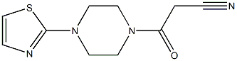 3-oxo-3-[4-(1,3-thiazol-2-yl)piperazin-1-yl]propanenitrile Structure