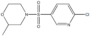 4-[(6-chloropyridine-3-)sulfonyl]-2-methylmorpholine Structure