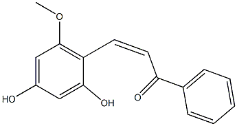 (Z)-2,4-Dihydroxy-6-methoxychalcone Structure