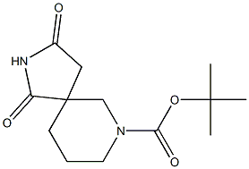 1,3-Dioxo-2,7-diaza-spiro[4.5]decane-7-carboxylic acid tert-butyl ester Structure