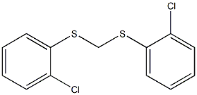 BIS(2-CHLOROPHENYLTHIO) METHANE Structure