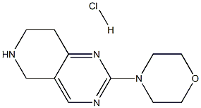 2-MORPHOLIN-4-YL-5,6,7,8-TETRAHYDROPYRIDO[4,3-D]PYRIMIDINE HYDRO CHLORIDE Structure