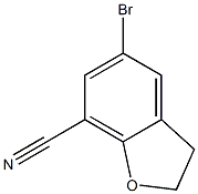 5-bromo-2,3-dihydrobenzofuran-7-carbonitrile Structure