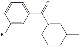 1-(3-bromobenzoyl)-3-methylpiperidine Structure