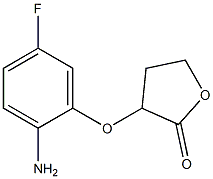 3-(2-amino-5-fluorophenoxy)oxolan-2-one Structure