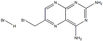 2,4-diamino-6-bromomethylpteridine hydrobromide Structure