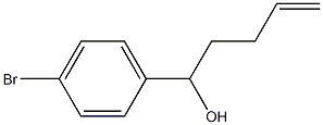 1-(4-Bromophenyl)pent-4-en-1-ol Structure