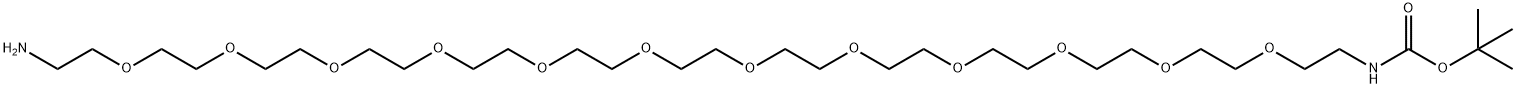 BocNH-PEG12-CH2CH2NH2 Structure