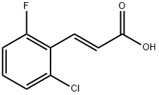 TRANS-2-CHLORO-6-FLUOROCINNAMIC ACID  9& Structure