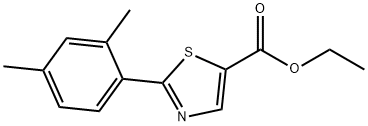 5-Thiazolecarboxylic acid, 2-(2,4-dimethylphenyl)-, ethyl ester Structure