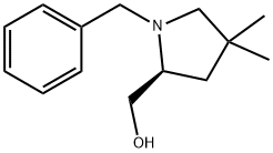 2-Pyrrolidinemethanol, 4,4-dimethyl-1-(phenylmethyl)-, (2S)- Structure