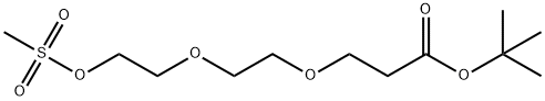 Mes-PEG2-acid t-butyl ester Structure