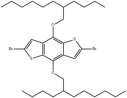 2,6-DibroMo-4,8-bis((2-butyloctyl)oxy)benzo[1,2-b:4,5-b']dithiophene Structure