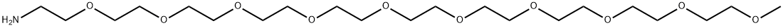 m-PEG10-amine Structure