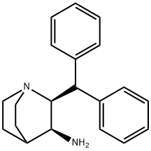 1-Azabicyclo[2.2.2]octan-3-amine, 2-(diphenylmethyl)-, (2S,3S)- Structure