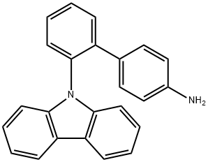 [1,1'-Biphenyl]-4-amine, 2'-(9H-carbazol-9-yl)- Structure