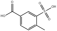 Benzoic acid, 4-methyl-3-sulfo- Structure