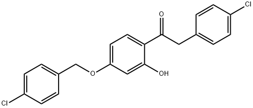 JR-7003, 1-(4-(4-Chlorobenzyloxy)-2-hydroxyphenyl)-2-(4-chlorophenyl)ethanone, 97% Structure