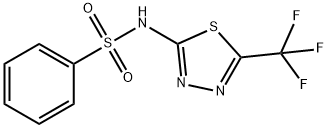 Benzenesulfonamide, N-[5-(trifluoromethyl)-1,3,4-thiadiazol-2-yl]- Structure