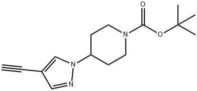 1-Boc-4-(4-ethynyl-1-pyrazolyl)piperidine Structure