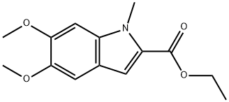 5,6-dimethoxy-1-methyl-1H-indole-2-carboxylic ethyl ester Structure