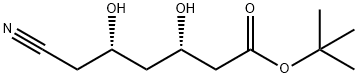 (3S,5S)-6-Cyano-3,5-dihydroxyhexanoic Acid 1,1-Dimethylethyl Ester Structure