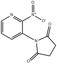 2,5-Pyrrolidinedione, 1-(2-nitro-3-pyridinyl)- Structure