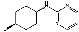 Cyclohexanol, 4-(2-pyrimidinylamino)-, trans- Structure