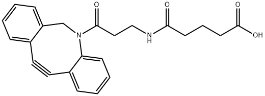 DBCO-(CH2)2-NH2-CO-(CH2)3COOH Structure