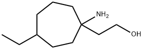 Cycloheptaneethanol, 1-amino-4-ethyl- Structure