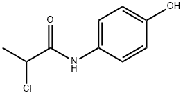 Propanamide, 2-chloro-N-(4-hydroxyphenyl)- Structure