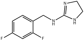 1H-Imidazol-2-amine, N-[(2,4-difluorophenyl)methyl]-4,5-dihydro- Structure