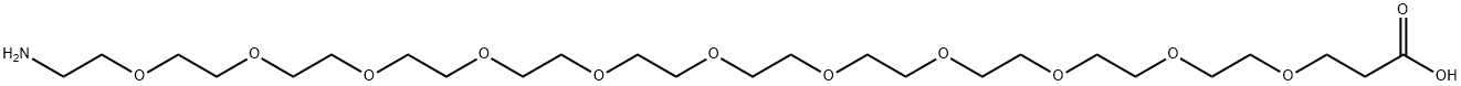 H2N-PEG11-CH2CH2COOH Structure