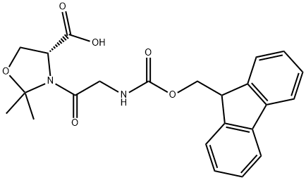 (9H-Fluoren-9-yl)MethOxy]Carbonyl Gly-D-Ser(psi(Me,Me)-Pro)-OH Structure