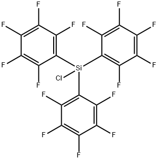 Benzene, 1,1',1''-(chlorosilylidyne)tris[2,3,4,5,6-pentafluoro- Structure