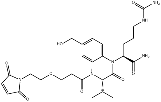 Mal-PEG1-Val-Cit-PABC-OH Structure